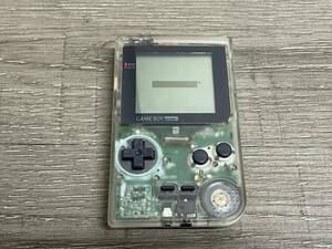 ☆ GB ☆ ゲームボーイポケット クリア 動作品 本体 のみ Nintendo GAMEBOY Pocket ニンテンドー 任天堂 スケルトン クリスタル 9469