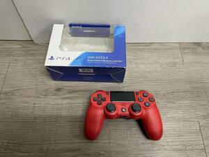 ☆ PS4 ☆ プレイステーション4 コントローラー CUH-ZCT2J マグマレッド 動作品 Playstation4 デュアルショック4 SONY 純正