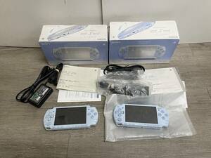 ☆ PSP ☆ プレイステーションポータブル PSP-2000 フェリシアブルー まとめ売り ジャンク 本体 アダプター 箱 説明書 付属 SONY