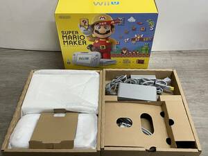 ☆ WiiU ☆ マリオメーカーセット 32GB シロ 動作品 本体 ゲームパッド 純正アダプター 箱 付属 Nintendo Wii U 任天堂 3156