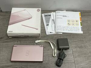 ☆ DSLite ☆ ニンテンドーDS Lite メタリックロゼ 動作品 本体 タッチペン アダプター 箱 説明書 付属 Nintendo DS GBA 任天堂 1518