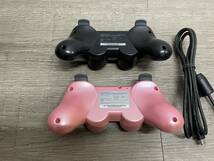 ☆ PS3 ☆ プレイステーション3 コントローラー 2個 まとめ売り 動作品 Playstation3 デュアルショック3 SONY ピンク ブラック_画像4
