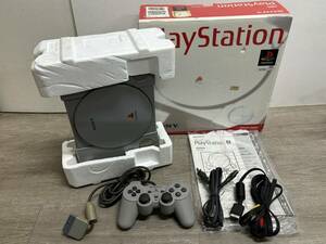 ☆ PS ☆ プレイステーション SCPH-5500 動作品 本体 コントローラー ケーブル 箱 付属 Playstation 初代 プレステ PS1 SONY 9588