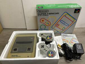 ☆ SFC ☆ スーパーファミコン 動作品 本体 コントローラー ケーブル 箱 説明書 付属 Nintendo SUPER FAMICOM 任天堂 ニンテンドー 2452