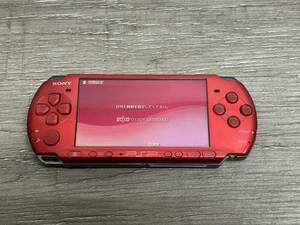 ☆ PSP ☆ プレイステーションポータブル PSP-3000 ラディアントレッド 動作品 本体のみ Playstation Portable SONY バッテリー欠品 0027