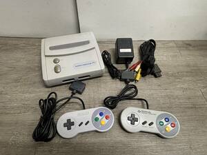 ☆ SFC ☆ スーパーファミコン ジュニア 動作品 本体 コントローラー アダプター ケーブル 付属 Nintendo 任天堂 SUPER FAMICOM 8492