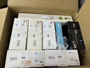 ☆ Wii ☆ Nintendo Wii 本体 まとめ売り 7台 未チェック ジャンク Wiiリモコン センサーバー ヌンチャク シロ バランスボード 任天堂