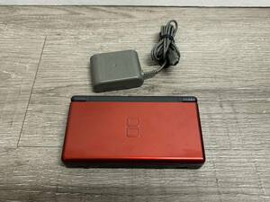 ☆ DSLite ☆ ニンテンドーDS Lite クリムゾン ブラック 動作品 本体 タッチペン アダプター 付属 ニンテンドー DS GBA 任天堂 4825