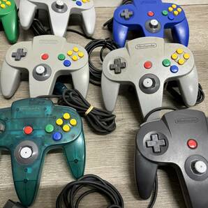 ☆ N64 ☆ Nintendo64 コントローラー まとめ売り ジャンク ニンテンドウ64 クリアブルー クリアレッド グレー Nintendo 任天堂の画像3