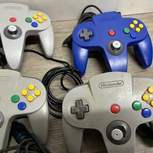 ☆ N64 ☆ Nintendo64 コントローラー まとめ売り ジャンク ニンテンドウ64 クリアブルー クリアレッド グレー Nintendo 任天堂の画像5