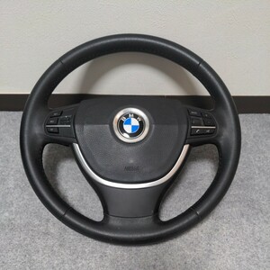 ステアリング BMWF10　BMW　F01　F02　F07　F13　F11　運転席　エアバック　エアーバック 　革　ステアリング　ハンドル　