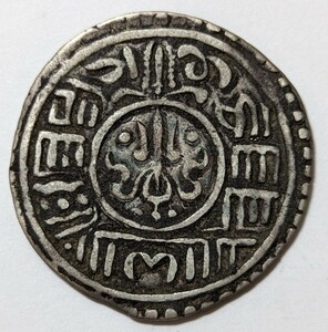 「N-1」ネパール銀貨 モハール銀貨 美品　年代不明　古銭　海外銀貨　コレクション品 アンティークコイン