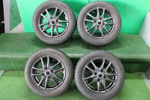 壱 社外アルミホイール 13X4J 155/65R13 スタッドレス 4本セット 軽 35445 4X634