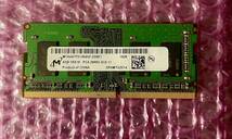 W073☆ MICRON DDR4 PC4-2666V-SC0-11 4GB ノートPC用メモリー 動作確認済み_画像1