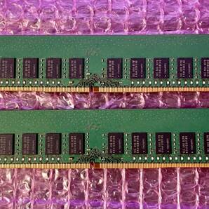 W068☆ SAMSUNG DDR4 PC4-2133P-EE0-10 8GB×2 計16GB デスクトップ用メモリ Memory メモリー 動作確認済み の画像3
