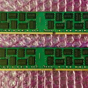 W087☆ SAMSUNG DDR3 PC3-10600R-09-11-E2-P2 ECC 8GB ×2計16GB Memory メモリー 動作確認済みの画像3