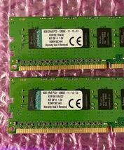 W084☆ SKhynix DDR3 PC3-12800E-11-13-E3 ECC 8GB ×2計16GB Memory メモリー 動作確認済み_画像2