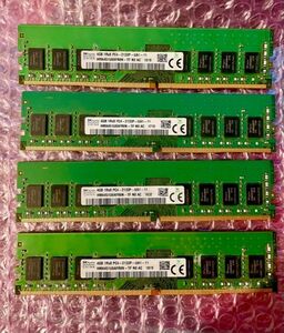 W102☆ SKhynix DDR4 PC4-2133P-UA1-11 4GB×4 計16GB デスクトップ用メモリ Memory メモリー 動作確認済み 