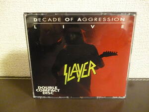 １円スタート・SLAYER / DECADE OF AGGRESSION ・ 国内盤 ２CD ・スレイヤー ・ライヴ～ディケイド・オブ・アグレッション・THRASH METAL