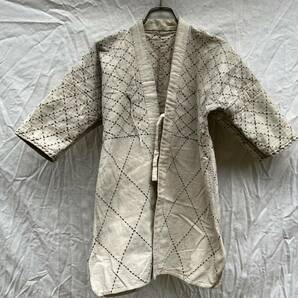 藍染 ではない 道着 当て布 手差し 刺し子 JAPAN VINTAGE ジャパンヴィンテージ 日本の古い服 KENDO SASHIKO 抜群の雰囲気の画像8