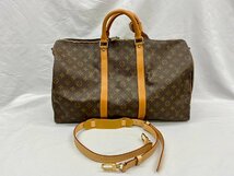 美品◇◇LOUIS VUITTON ルイヴィトン モノグラム キーポル50 ボストンバッグ 旅行鞄 ◇◇M41416_画像1