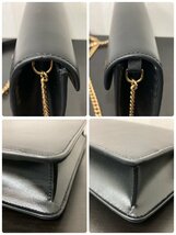 極美品●CELINE セリーヌ トリオンフ バッグ チェーンショルダー チェーンウォレット ミニ カーフスキン 10L033●_画像5