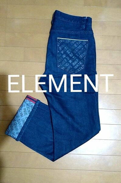 ELEMENT DENIM エレメント ジーンズ 30 美品 ロールアップ パンツ