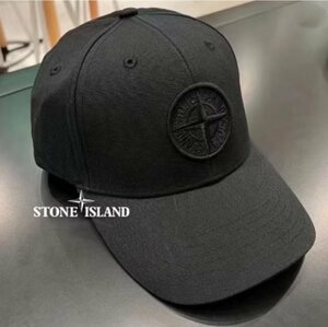 新品未使用　STONE ISLAND キャップ　帽子　ハット　メンズ　刺繍ロゴ　男女兼用　onesize　zd77