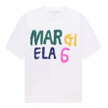 送料無料　マルタンマルジェラ　Maison Margiela　MM6　メンズ　Tシャツ　文字ロゴ　半袖　丸首　1716-46_画像1