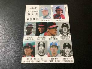 カルビー76年　パリーグ個人賞　No.404　プロ野球カード