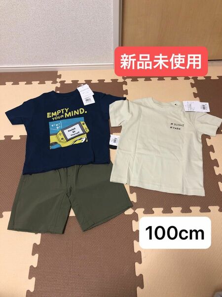 The shop TK★夏服 半袖Tシャツ・短パン（100cm）3点セット