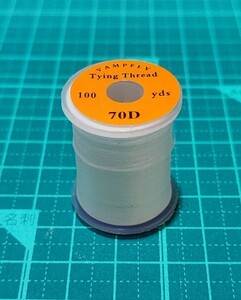 釣具★タイイングスレッド★70D デニール #8/0★100yds/90m★ホワイト 白色★送料無料