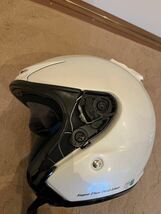 SHOEI J-FORCEⅡ シルキーホワイト Sサイズ ミラーシールド付き_画像4