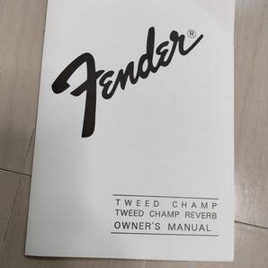 レア！TWEED CHAMP Reverb TC-10R Fender Japan Custom Edition チューブ 動作確認済み！ 新品同様 元箱付き 1992年の画像9