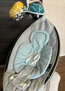  美品 電動バウンサー ママルー4 4moms フォーマムズ mamaroo4 新生児パッド付き