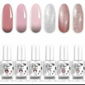  free shipping Agni gel polish pink beige 8mlka Large .ru6 color self nails nails lame color new goods unused 