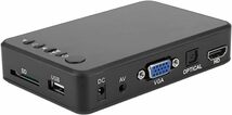 送料無料 マルチメディアプレイヤー 4点セット HDMI ポータブルメディアプレイヤー 1080P 写真 動画 USB メモリーカード対応 新品 未使用_画像3