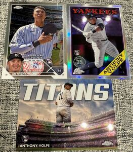 topps chrome 2023 anthony volpe RCレアインサート&RC base 3枚セット