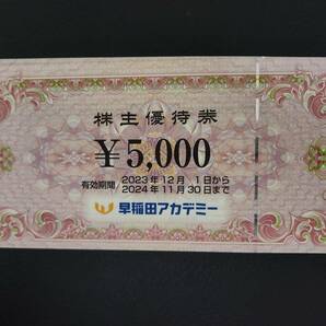 早稲田アカデミー 株主優待券 30000円分 送料63円～ 2024年11月末までの画像1