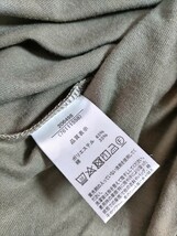 裾ギャザー カットソー VネックTシャツ モスグリーン 半袖Ｔシャツ レディース Lサイズ タグ付き・新品_画像7
