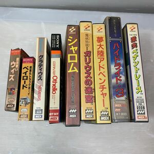 SONY、KONAMI MSX ゲームカセット　いろいろまとめて 動作未確認のためジャンク品