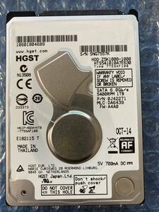 使用時間44時間 HGST HDD ハードディスク 1TB 　2.5inch　5400rpm SATA HTS541010A7E630 1000.2 GB