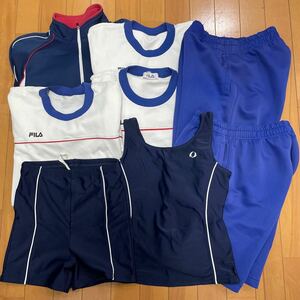 5 8 コスプレ衣装 FILA ジャージ ハーフパンツ スポーツシャツ セパレート水着 中学