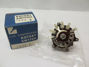 LUX ROTARY SWITCH　ラックス　ロータリースイッチ 2432-A　２段2回路6接点