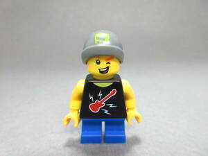 LEGO★317 正規品 男の子 ロック ギター 街の人 ミニフィグ 同梱可 レゴ シティ タウン 男 女 子供 女の子 男の子 髪の毛 トルソー レッグ