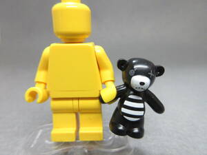 LEGO★C 正規品 クマ ぬいぐるみ テディベア 街の人 ミニフィグ 同梱可能 レゴ シティ タウン 男 女 子供 女の子 男の子 髪の毛 トルソー