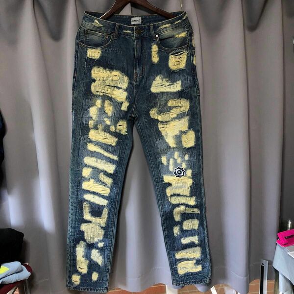 定価¥46200 WANNA 55 distressed jeans サイズ1 デニム パンツ ジーンズ デニムパンツ