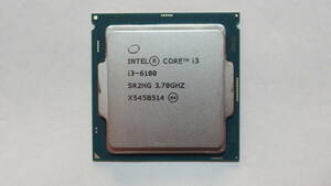 Intel Core i3-6100 3.7 GHz CPU SR2HG 動作品 ( LGA1151 2コア 4スレッド、3M キャッシュ、 Skylake)