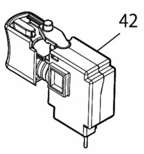 マキタ makita 40Vmax 充電式 インパクトドライバ TD002GRDX 用 スイッチ C３JR-１A-１651442-7 インパクト シリーズ TD002G TD001 TD172