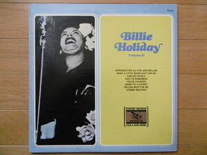 追悼安レア1点物!1976年LP Billie Holiday VolumeⅡ/ビリー・ホリディ/US/買時!!!